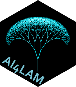 AI4LAM Hex Sticker and Logo